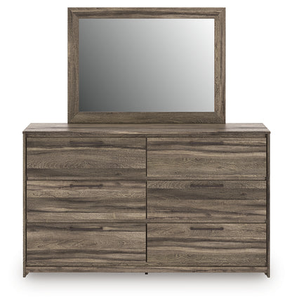Elbrim Queen Panel Storage Bed, Dresser and Mirror