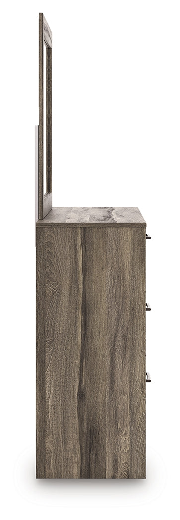 Elbrim Queen Panel Storage Bed, Dresser and Mirror