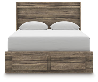 Elbrim Queen Panel Storage Bed, Dresser and Mirror