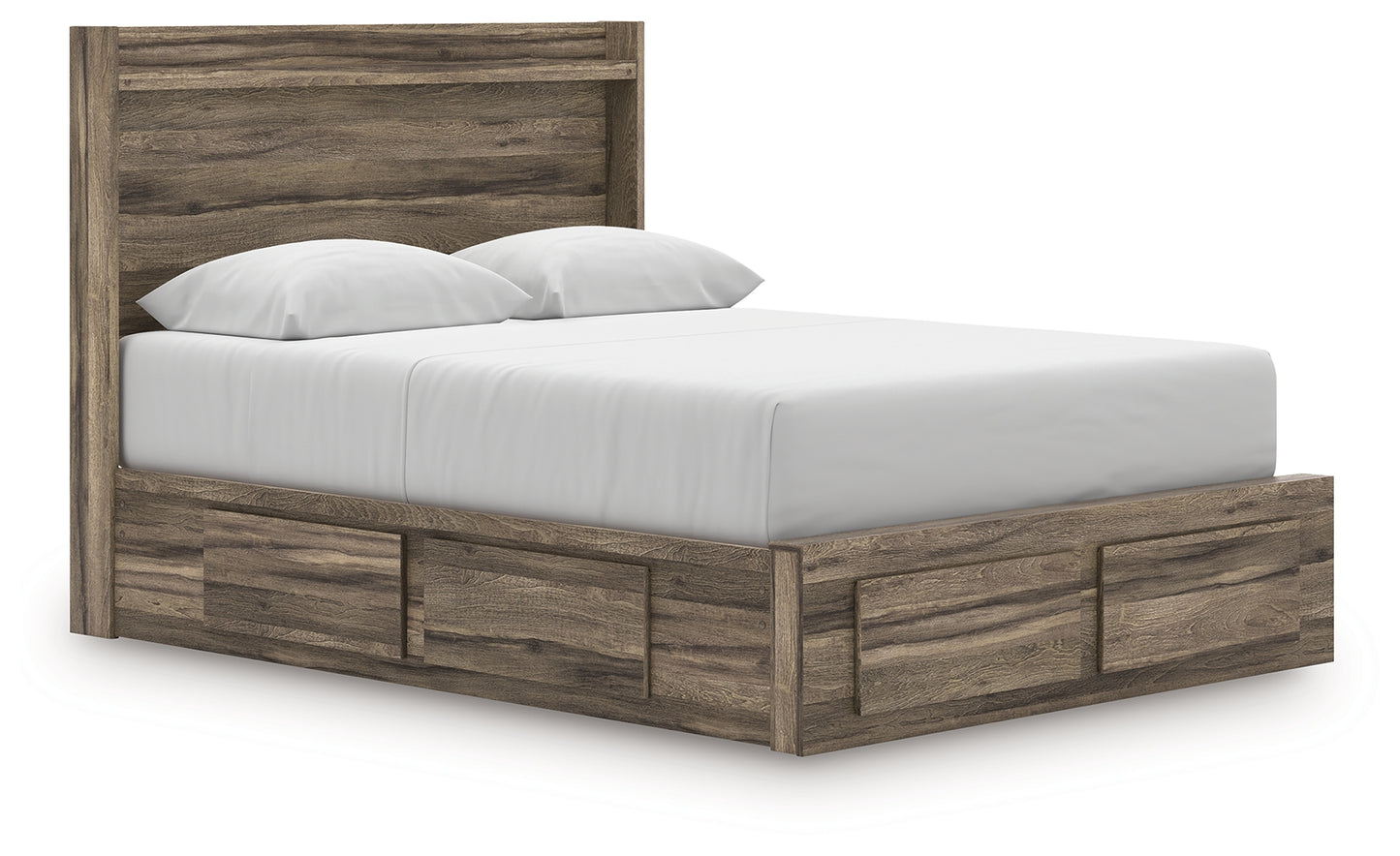 Elbrim Queen Panel Storage Bed, Dresser and Mirror