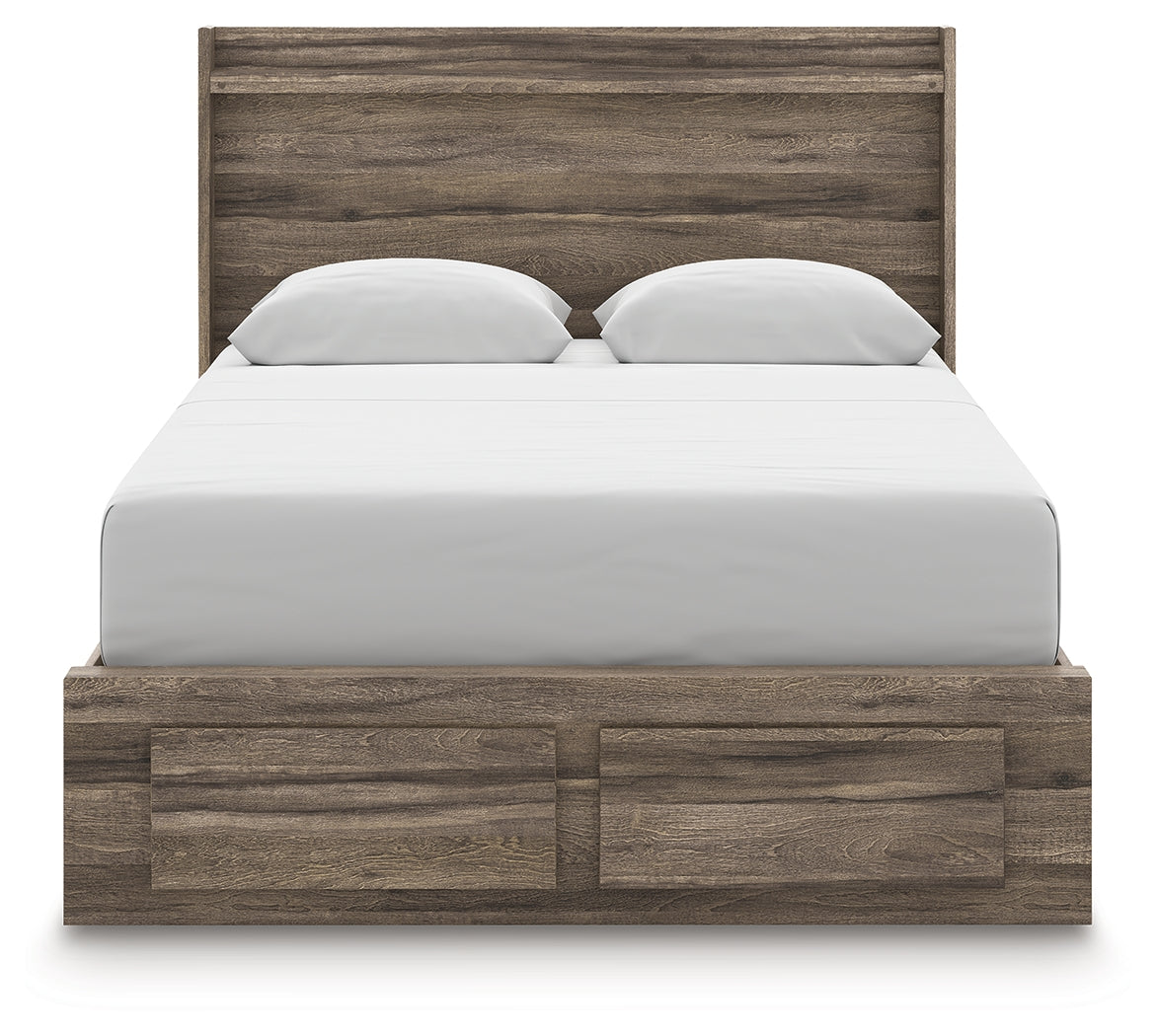 Elbrim Queen Panel Storage Bed, Dresser and Mirror