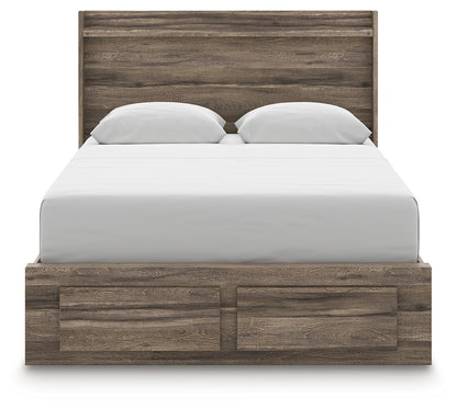 Elbrim Queen Panel Storage Bed, Dresser and Mirror