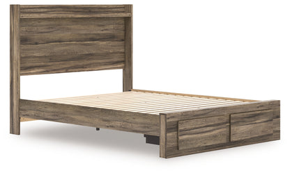 Elbrim Queen Panel Storage Bed, Dresser, Mirror and Nightstand