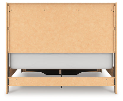 Elbrim Queen Panel Storage Bed, Dresser, Mirror and Nightstand