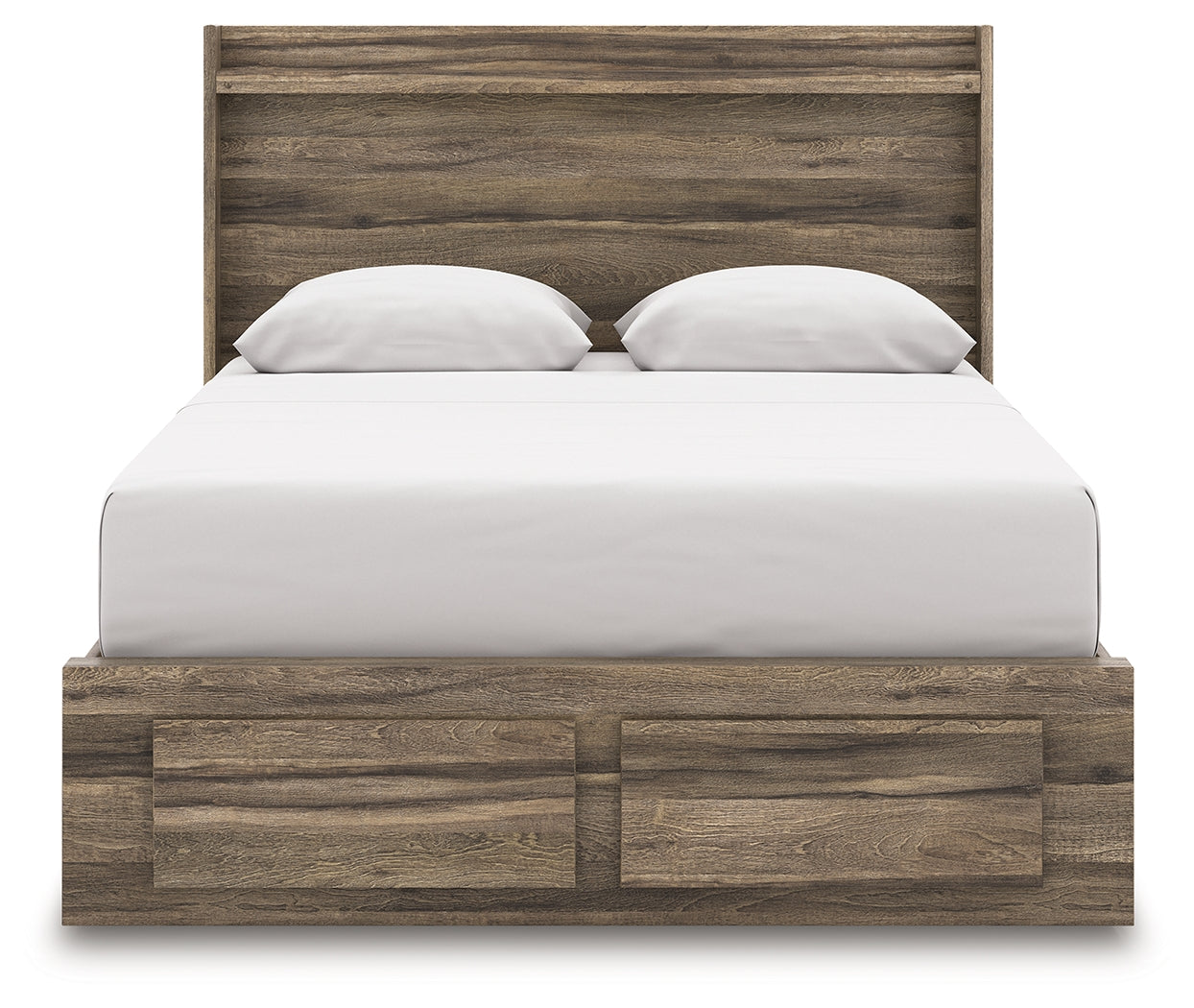 Elbrim Queen Panel Storage Bed, Dresser and Mirror