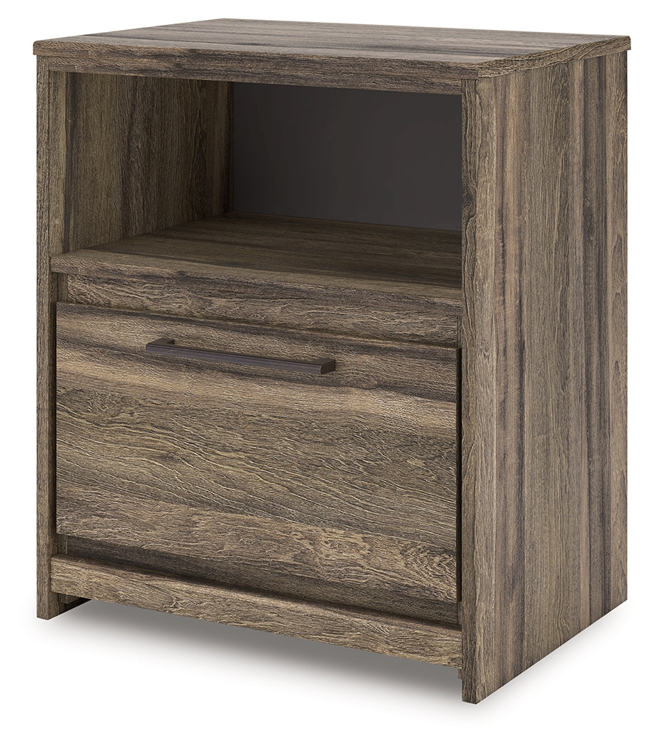 Elbrim King Panel Bed, Dresser, Mirror and Nightstand