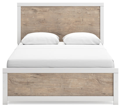 Charbitt Queen Panel Bed, Dresser, Mirror and Nightstand