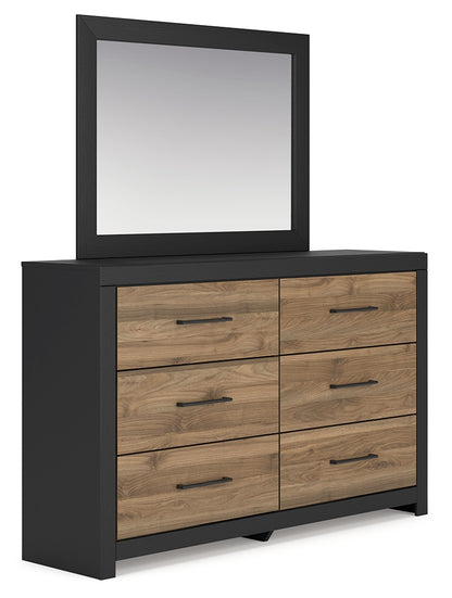 Vertani Queen Panel Bed, Dresser and Mirror