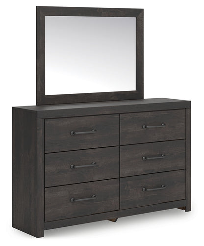 Hollivern Queen Panel Bed, Dresser and Mirror