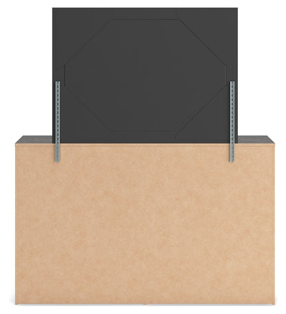 Hollivern Full Panel Bed, Dresser and Mirror