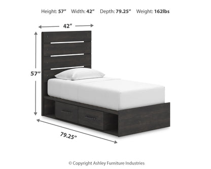 Hollivern Twin Panel Storage Bed