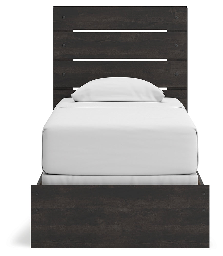 Hollivern Twin Panel Bed, Dresser and Mirror