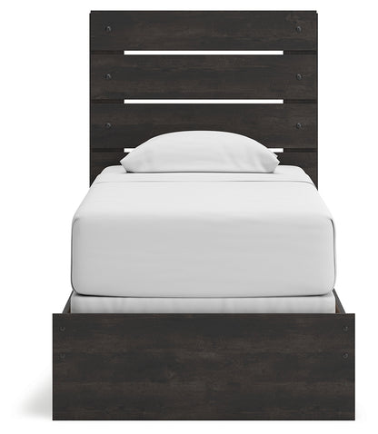 Hollivern Twin Panel Bed, Dresser and Mirror