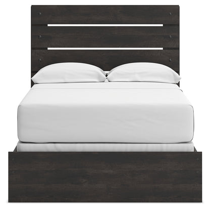 Hollivern Full Panel Bed, Dresser and Mirror