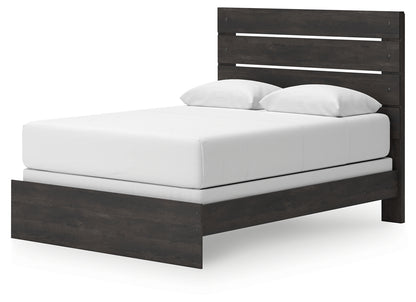 Hollivern Queen Panel Bed, Dresser, Mirror and Nightstand