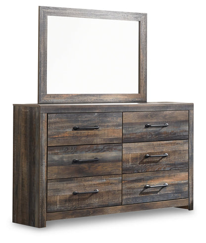 Drystan King Panel Bed, Dresser and Mirror