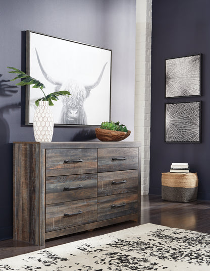 Drystan Queen Bookcase Bed, Dresser and Chest