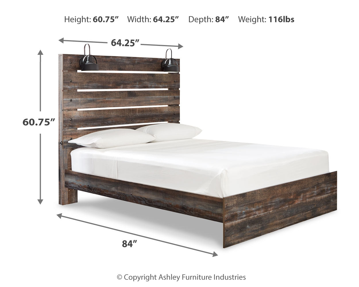 Drystan Queen Panel Bed, Dresser, Mirror, Chest and Nightstand