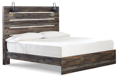 Drystan King Panel Bed, Dresser and Mirror