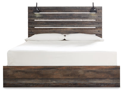 Drystan King Panel Bed and 2 Nightstands