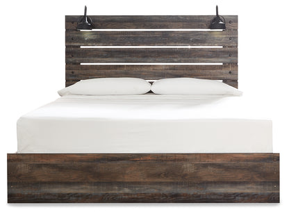 Drystan King Panel Bed, Dresser, Mirror, and Nightstand