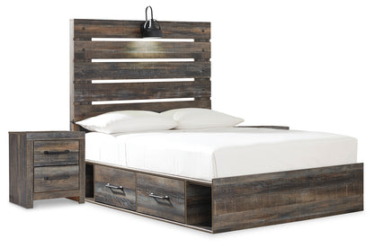 Drystan Full Panel Bed and 2 Nightstands