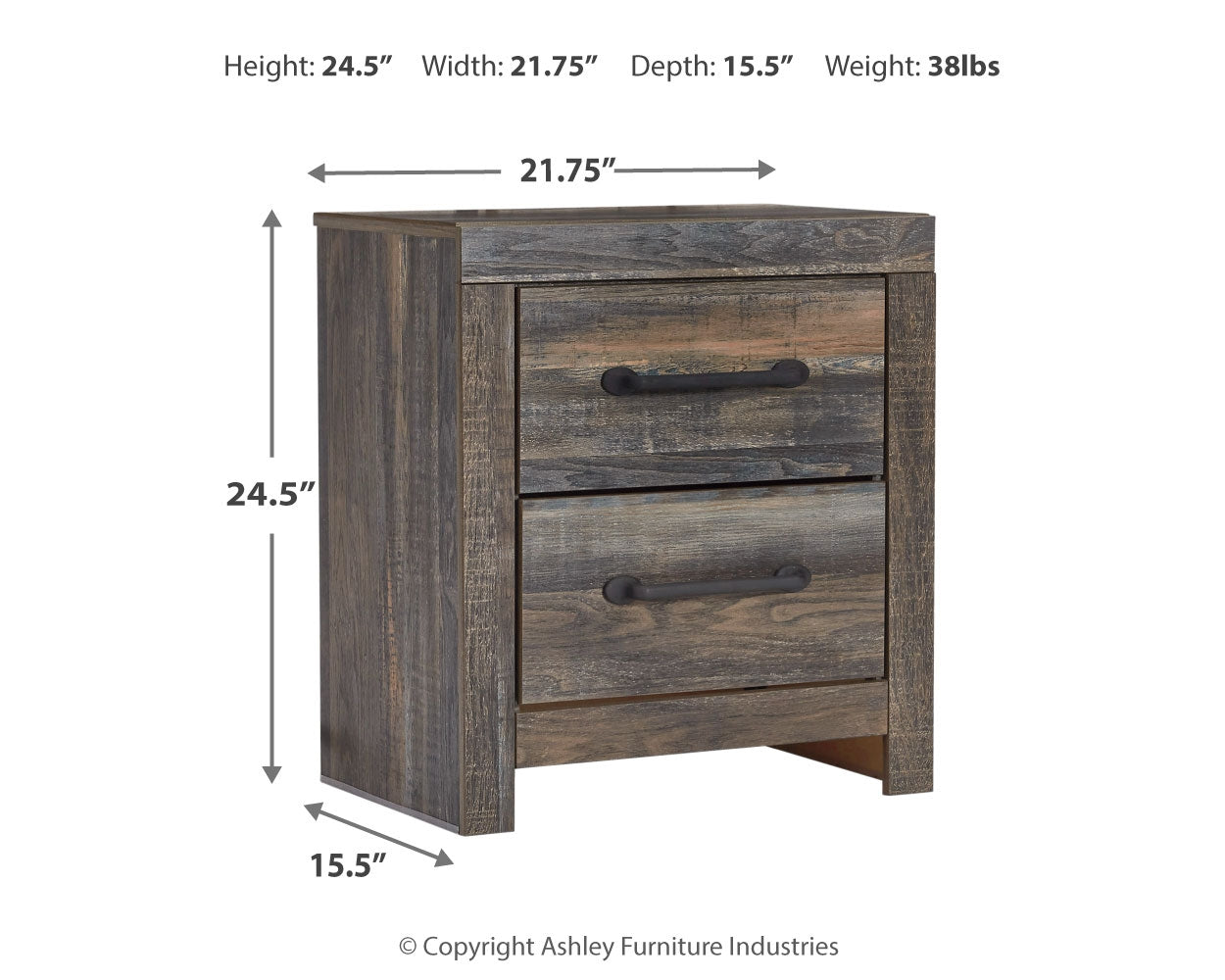 Drystan Full Panel Bed, Dresser, Mirror, and Nightstand