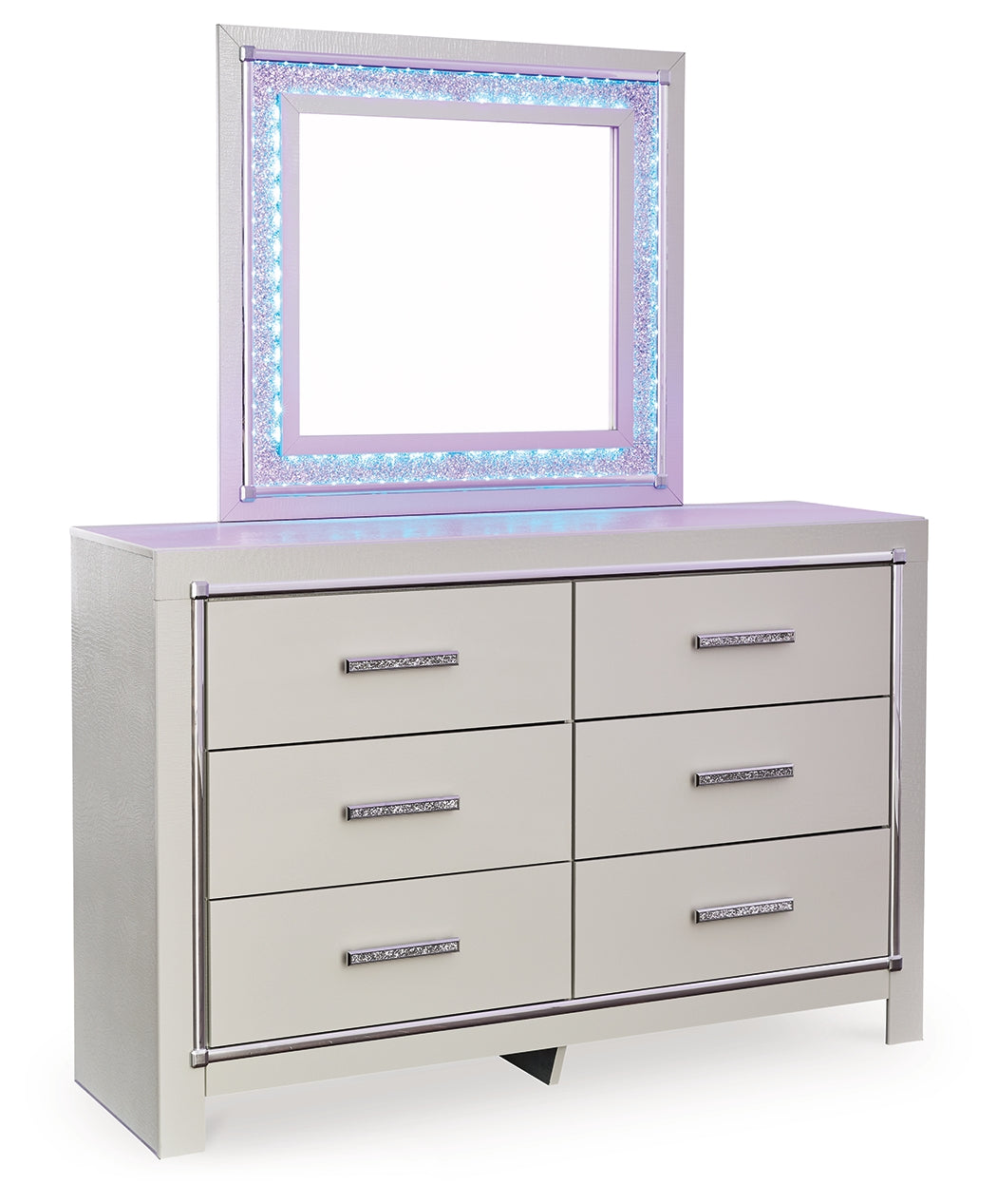 Zyniden Queen Panel Bed, Dresser, Mirror and 2 Nightstands