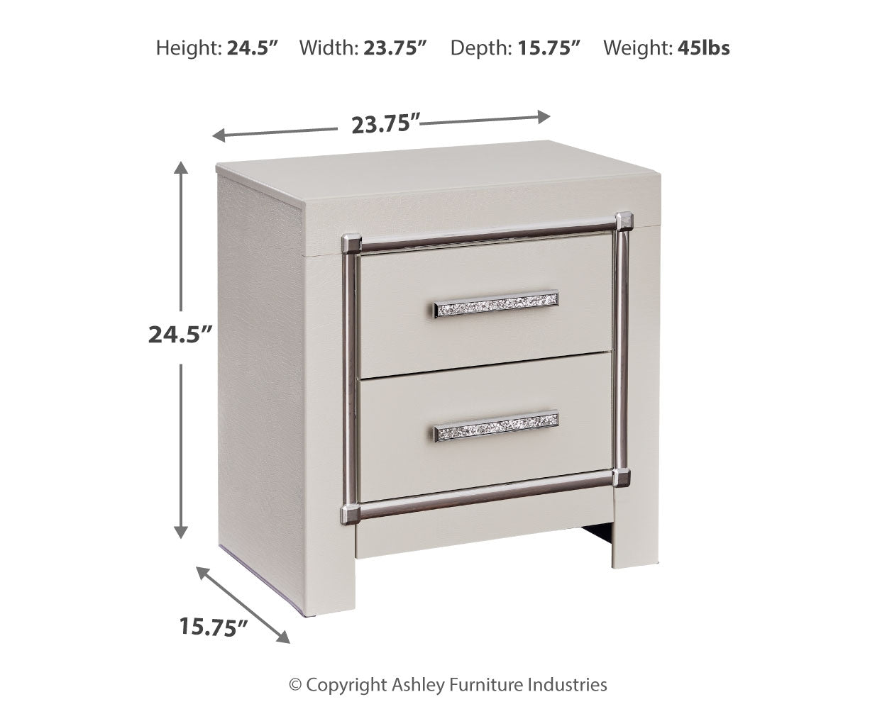 Zyniden King Upholstered Panel Bed, Dresser, Mirror and Nightstand