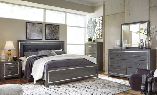 Lodanna King Panel Bed, Dresser, Mirror, Chest and 2 Nightstands