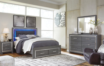 Lodanna Queen Storage Bed, Chest and Nightstand