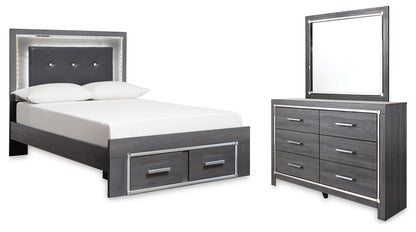 Lodanna Full Storage Bed, Dresser and Mirror