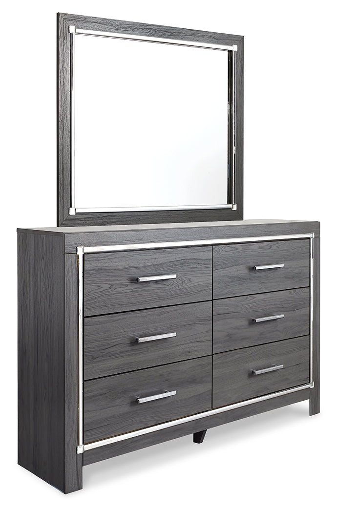 Lodanna King Panel Bed, Dresser, Mirror, Chest and 2 Nightstands