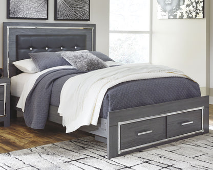 Lodanna Queen Storage Bed, Dresser, Mirror and 2 Nightstands