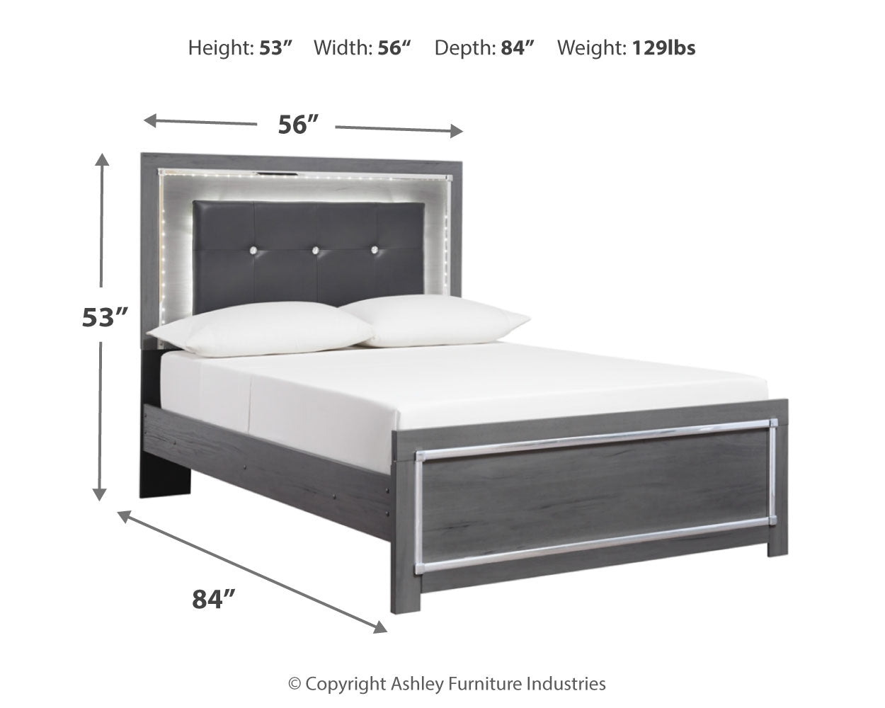 Lodanna Full Panel Bed, Dresser and Mirror