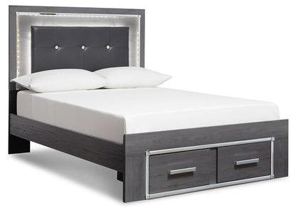 Lodanna Full Storage Bed, Chest and Nightstand