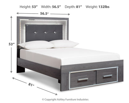 Lodanna Full Storage Bed, Chest and Nightstand