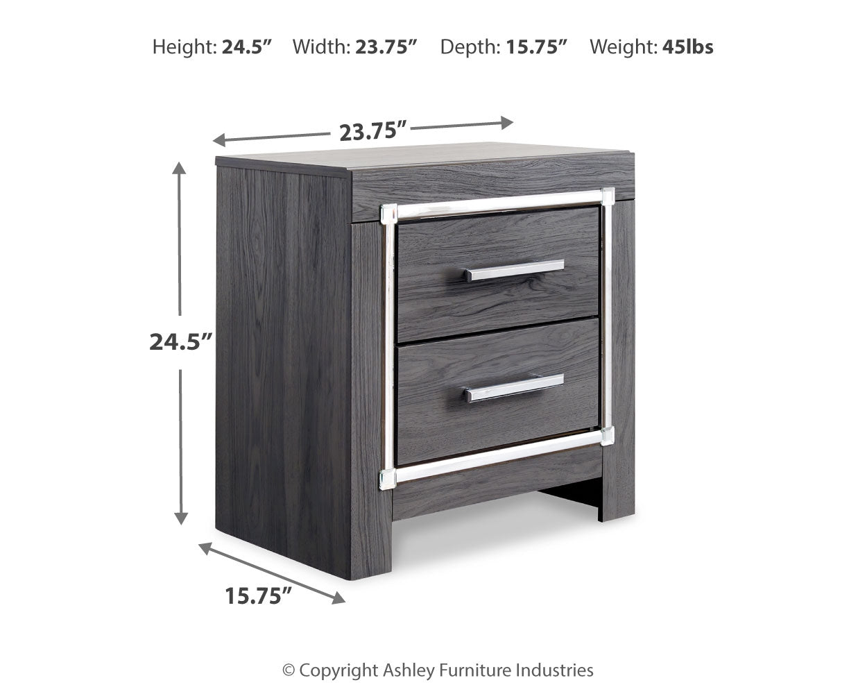 Lodanna King/Cal King Panel Headboard, Dresser, Mirror and 2 Nightstands