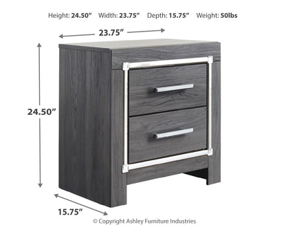 Lodanna King Upholstered Panel Bed, Dresser, Mirror and Nightstand