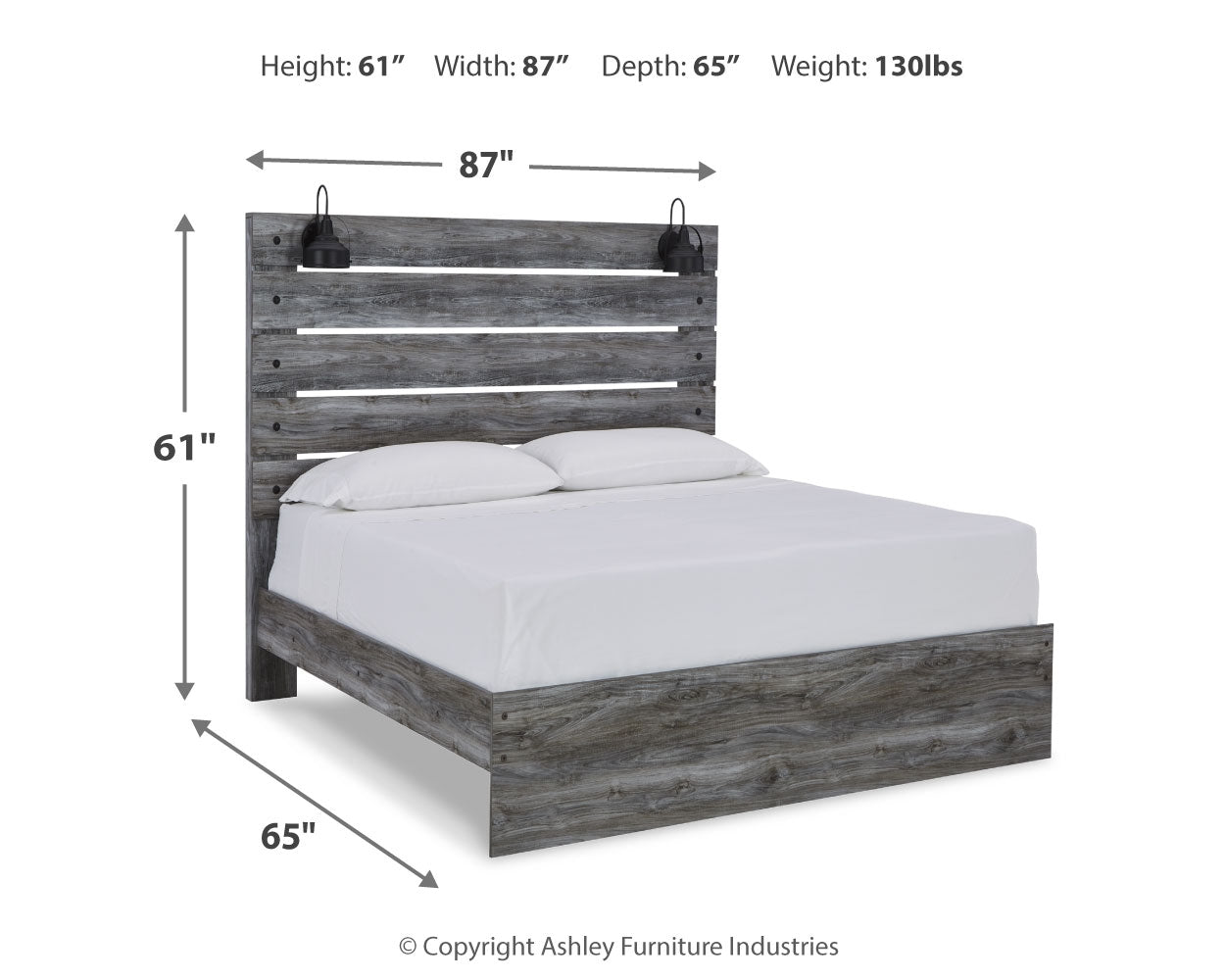 Baystorm Queen Panel Bed, Dresser and Mirror