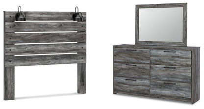 Baystorm Queen Panel Headboard, Dresser and Mirror