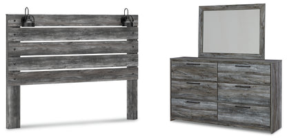 Baystorm King Panel Headboard, Dresser and Mirror