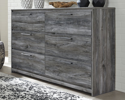 Baystorm King Panel Bed, Dresser, Mirror, and Nightstand