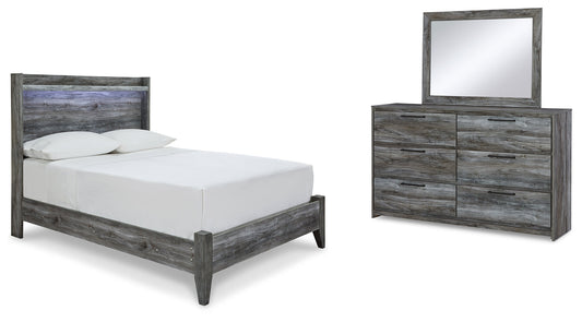 Baystorm Full Panel Bed, Dresser and Mirror