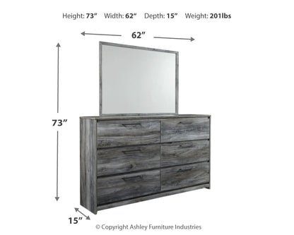 Baystorm King Panel Bed, Dresser, Mirror and Chest