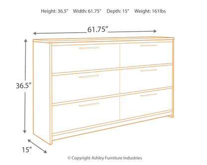 Baystorm Twin Panel Bed, Dresser and Nightstand