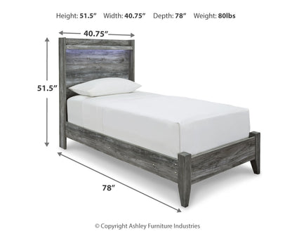 Baystorm Twin Panel Bed and Dresser