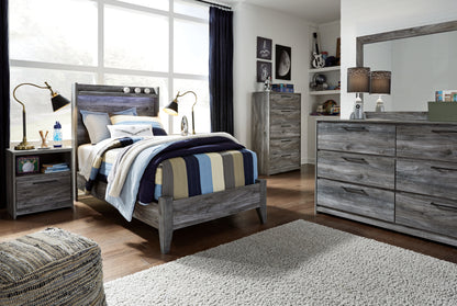 Baystorm Twin Panel Bed, Dresser and Nightstand