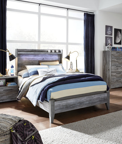Baystorm Full Panel Bed, Dresser, Mirror and Chest