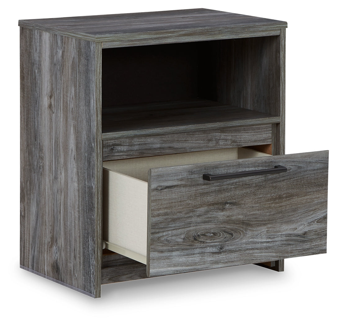 Baystorm King Panel Storage Bed, Dresser and Nightstand